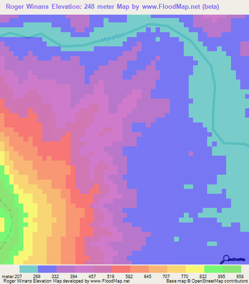 Roger Winans,Peru Elevation Map