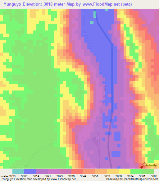 Yunguyo,Bolivia Elevation Map