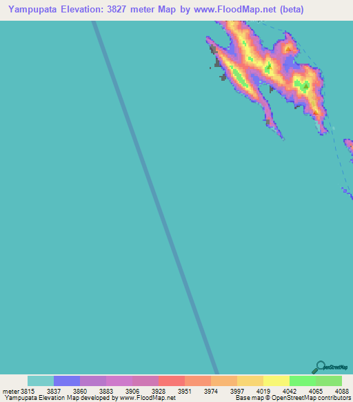 Yampupata,Bolivia Elevation Map