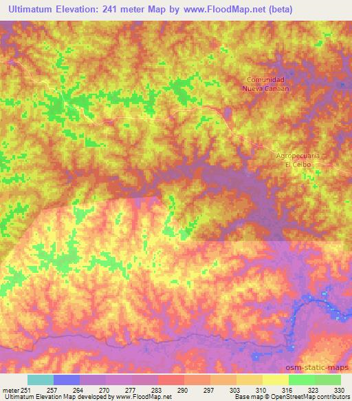 Elevation of Ultimatum,Bolivia Elevation Map, Topography, Contour