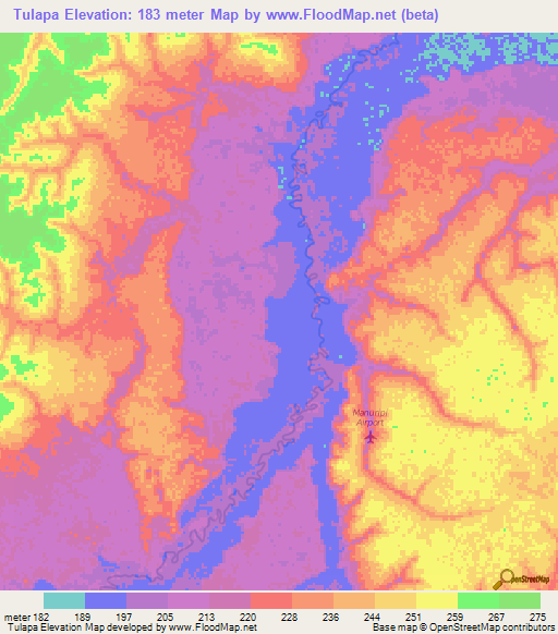 Elevation of Tulapa,Bolivia Elevation Map, Topography, Contour