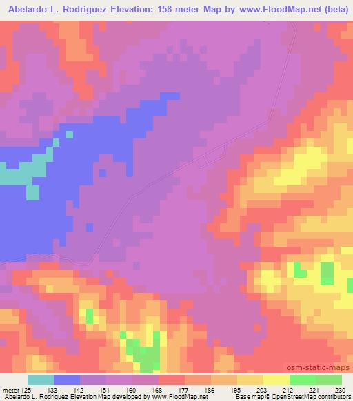 Abelardo L. Rodriguez,Mexico Elevation Map