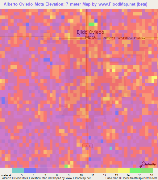 Alberto Oviedo Mota,Mexico Elevation Map