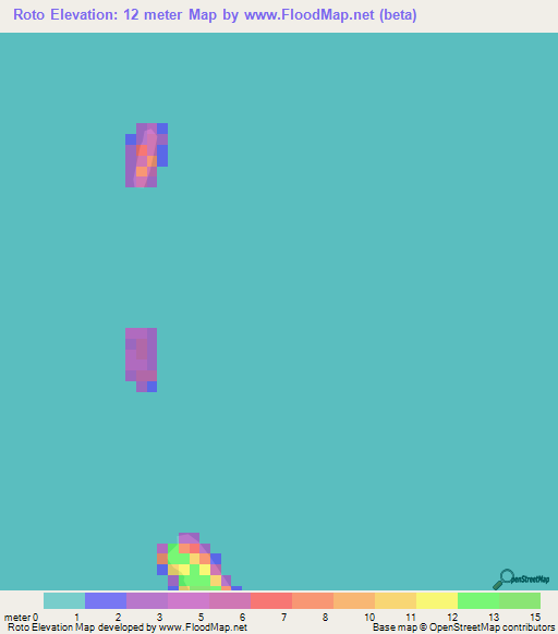 Roto,Cook Islands Elevation Map