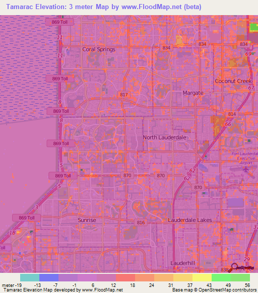 Elevation of Tamarac,US Elevation Map, Topography, Contour