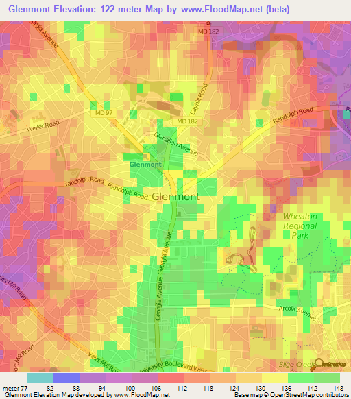 Glenmont,US Elevation Map