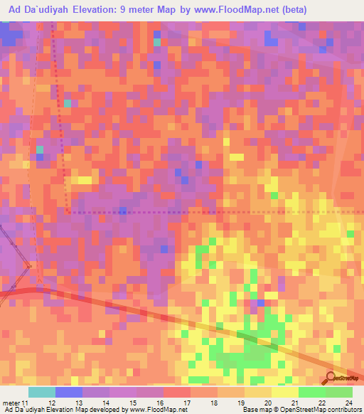 Ad Da`udiyah,Qatar Elevation Map