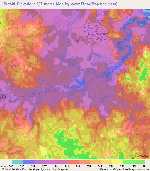 Sutoki,Russia Elevation Map