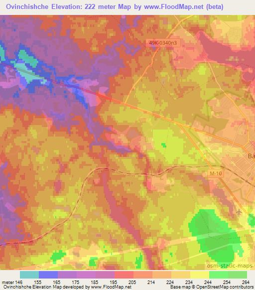 Ovinchishche,Russia Elevation Map