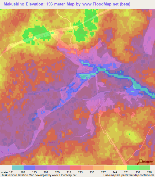 Makushino,Russia Elevation Map