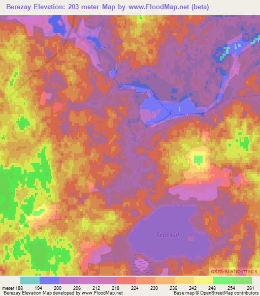 Berezay,Russia Elevation Map