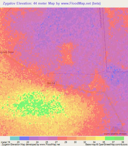 Zygalov,Russia Elevation Map