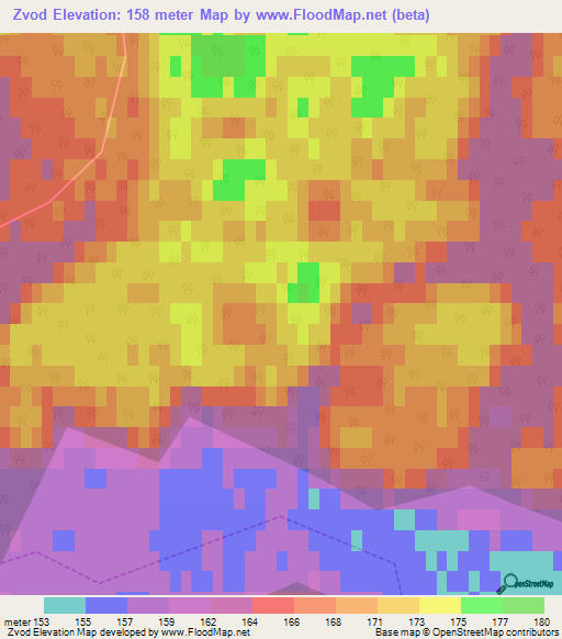 Zvod,Russia Elevation Map