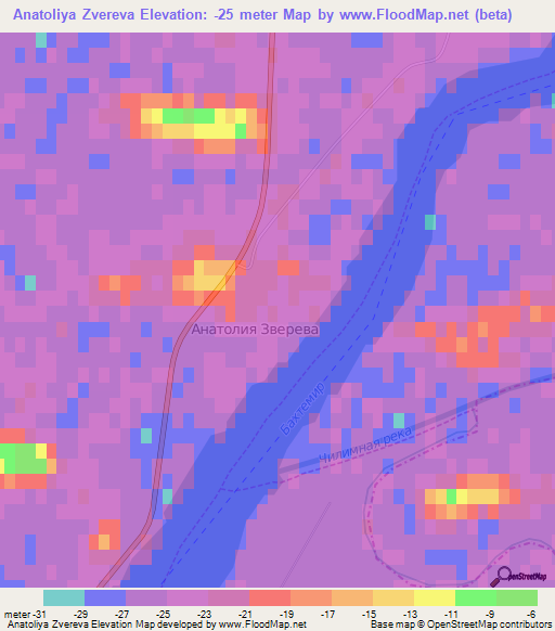 Anatoliya Zvereva,Russia Elevation Map