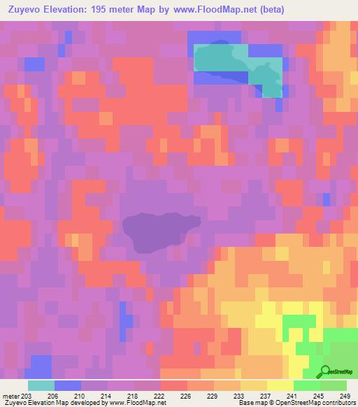 Zuyevo,Russia Elevation Map