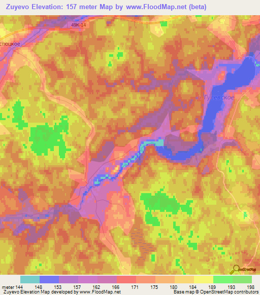 Zuyevo,Russia Elevation Map