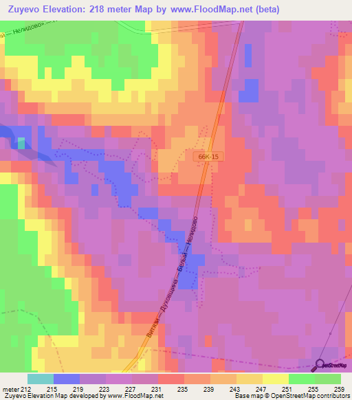 Zuyevo,Russia Elevation Map