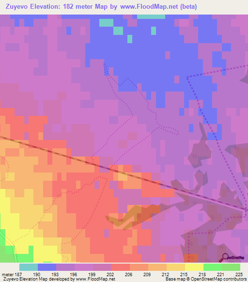 Zuyevo,Russia Elevation Map