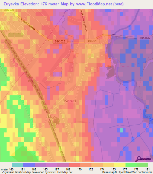 Zuyevka,Russia Elevation Map