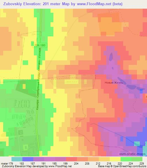 Zubovskiy,Russia Elevation Map