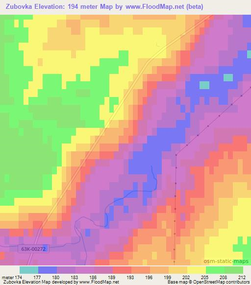 Zubovka,Russia Elevation Map