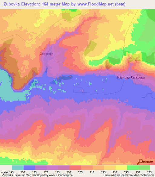 Zubovka,Russia Elevation Map