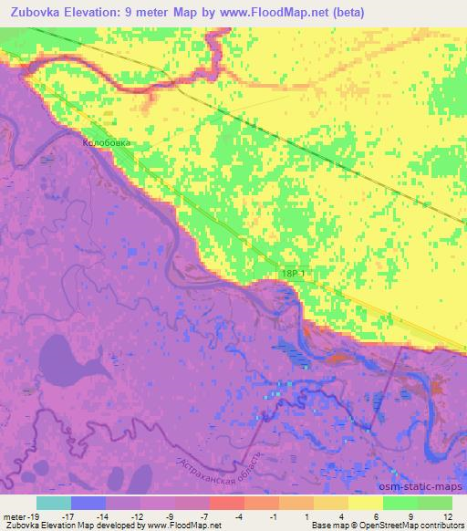 Zubovka,Russia Elevation Map