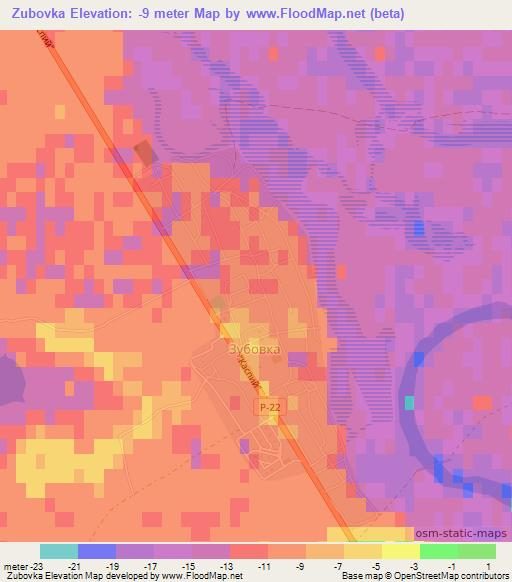 Zubovka,Russia Elevation Map