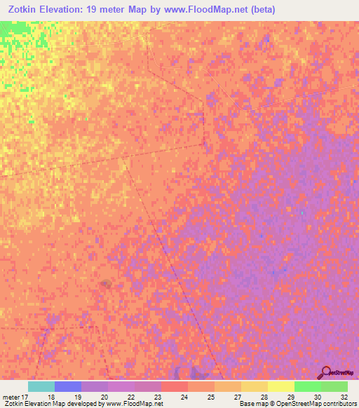 Zotkin,Russia Elevation Map