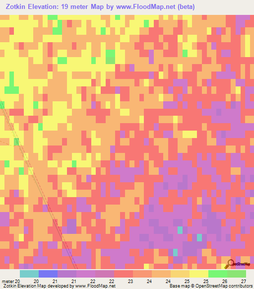 Zotkin,Russia Elevation Map