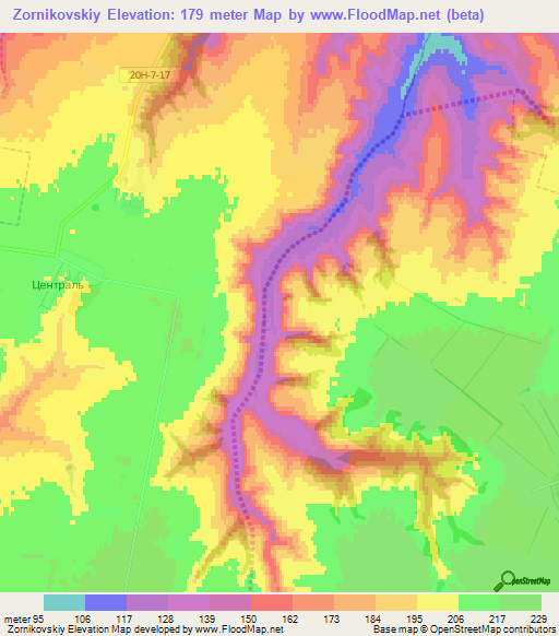 Zornikovskiy,Russia Elevation Map