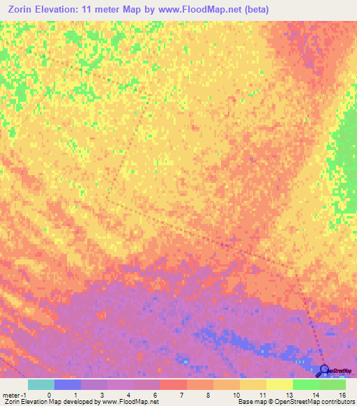 Zorin,Russia Elevation Map