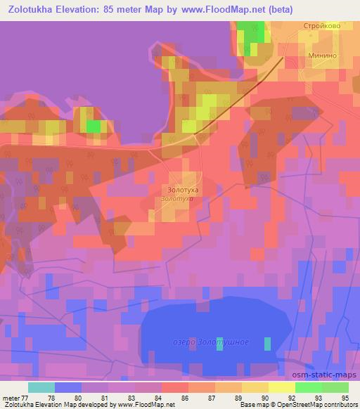 Zolotukha,Russia Elevation Map