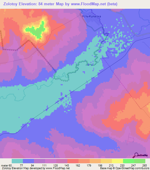 Zolotoy,Russia Elevation Map