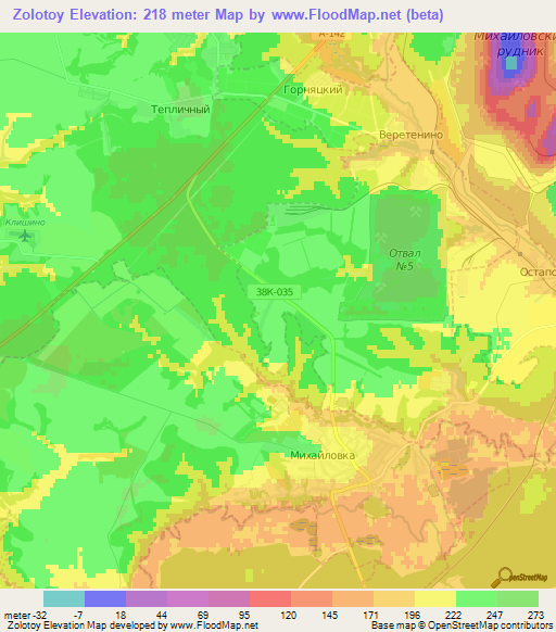 Zolotoy,Russia Elevation Map