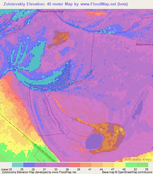 Zolotovskiy,Russia Elevation Map