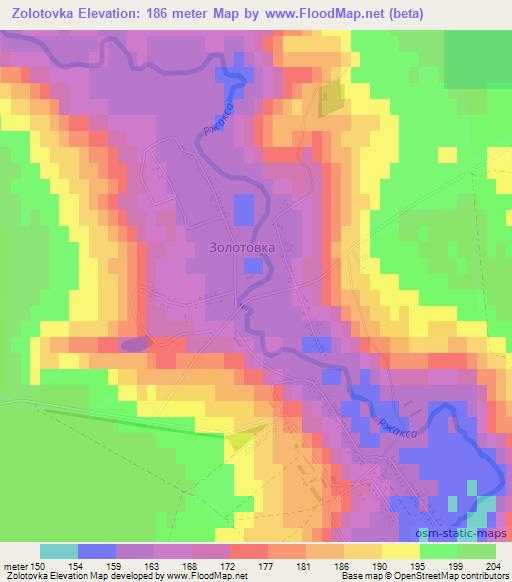 Zolotovka,Russia Elevation Map