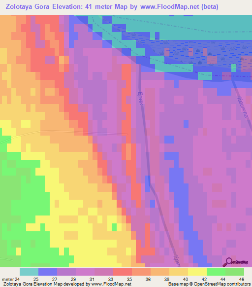 Zolotaya Gora,Russia Elevation Map