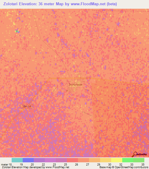 Zolotari,Russia Elevation Map