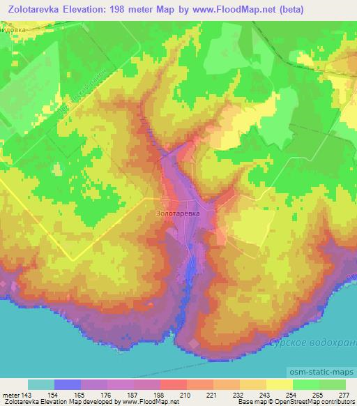 Zolotarevka,Russia Elevation Map