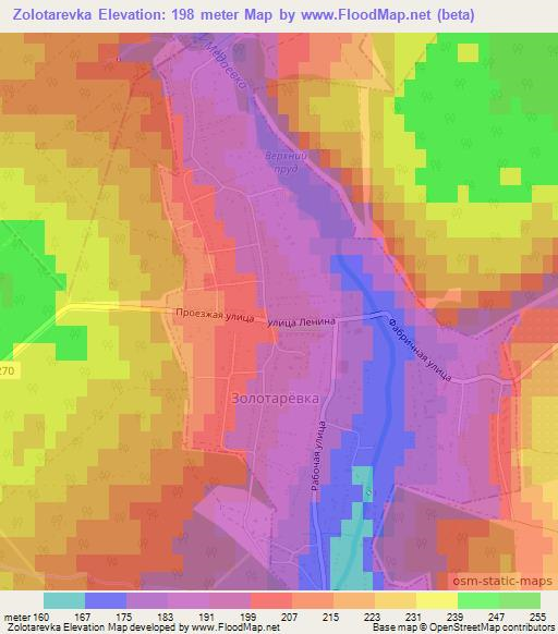 Zolotarevka,Russia Elevation Map