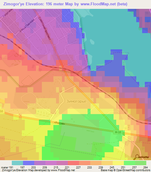 Zimogor'ye,Russia Elevation Map