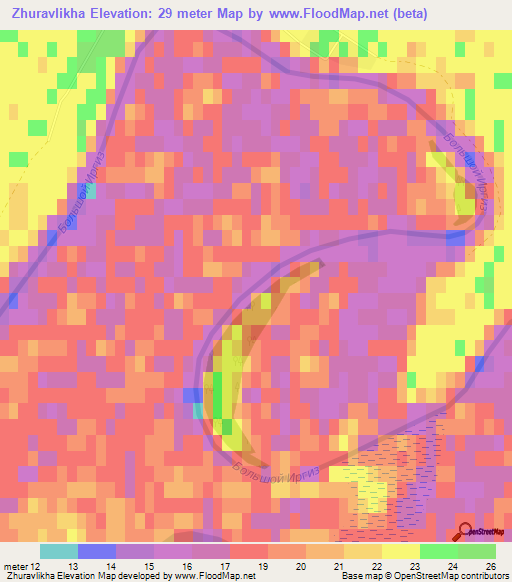 Zhuravlikha,Russia Elevation Map