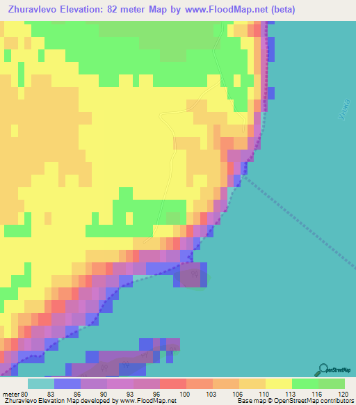 Zhuravlevo,Russia Elevation Map