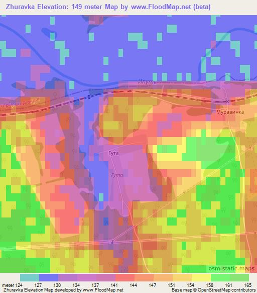 Zhuravka,Russia Elevation Map