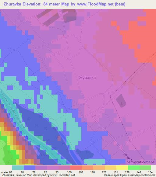 Zhuravka,Russia Elevation Map