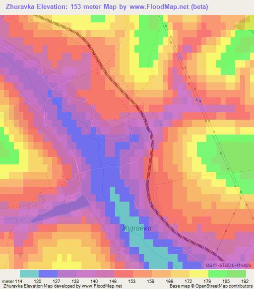 Zhuravka,Russia Elevation Map