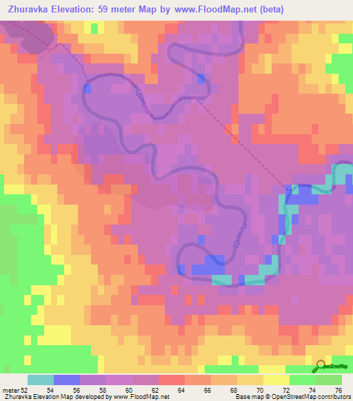 Zhuravka,Russia Elevation Map