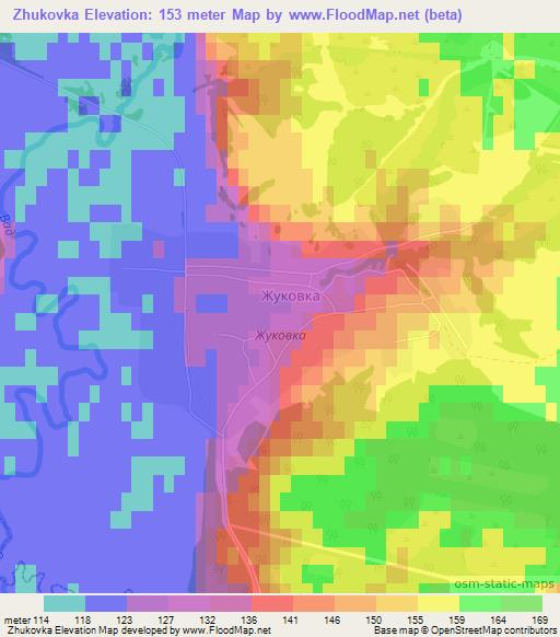 Zhukovka,Russia Elevation Map