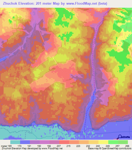 Zhuchok,Russia Elevation Map